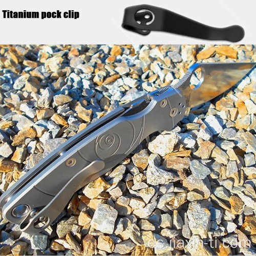 Clip de bolsillo para cuchillo de titanio Herramienta EDC de alta resistencia